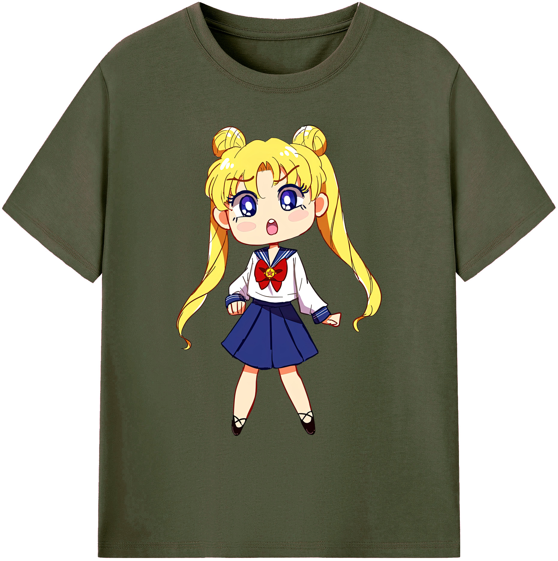 （画像用） 美少女戦士セーラームーン 愛野 美奈子 あいの みなこ Sailor Moon Aino Minako 綿100％ メンズ半袖Tシャツ｜肌触りやわらか＆通気性
